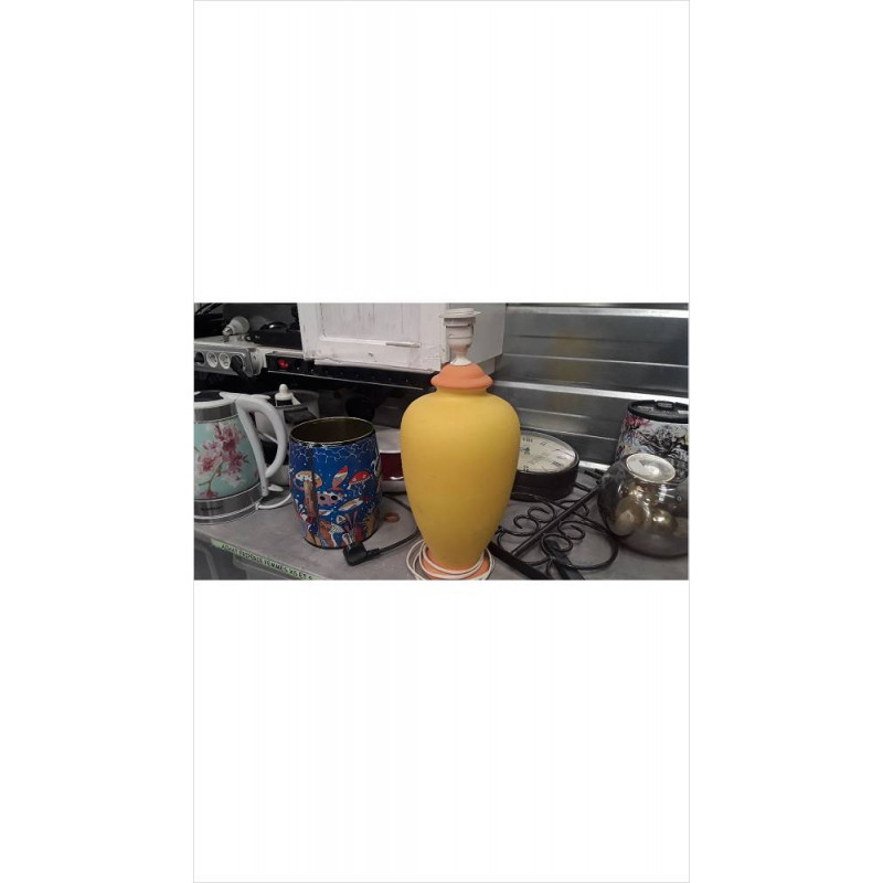 PIED DE LAMPE JAUNE
