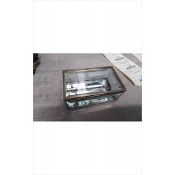 BOITE ANCIENNE VERRE BISEAUTE 