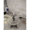 CENTRE DE TABLE METAL / VERRE ( MANQUE UNE TULIPE)
