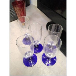 VERRE A PIED BLEU LE LOT