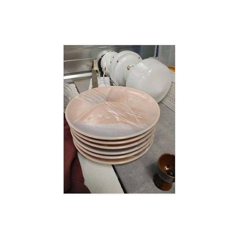 ASSIETTES A FONDUE ROSES