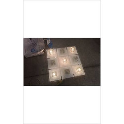 LUMINAIRE CARRE 9 LEDS