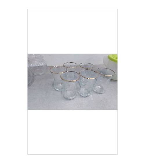 VERRES LISERE DORE X6 