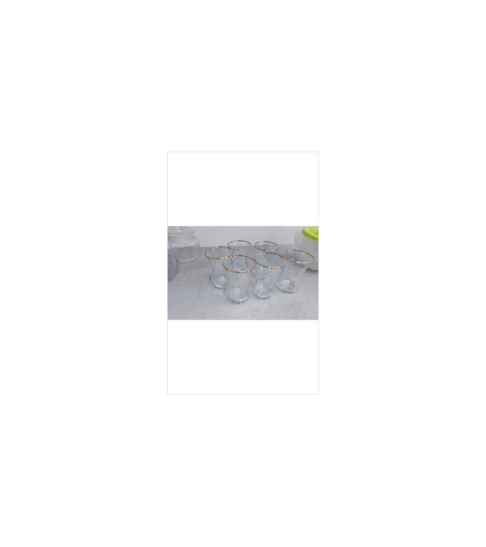 VERRES LISERE DORE X6 