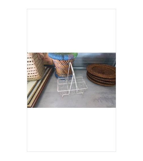 PANIER FER + 6 VERRES