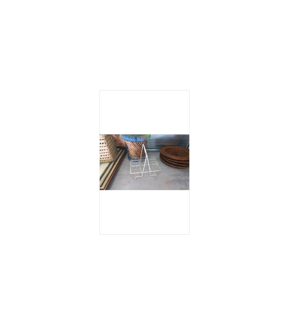 PANIER FER + 6 VERRES