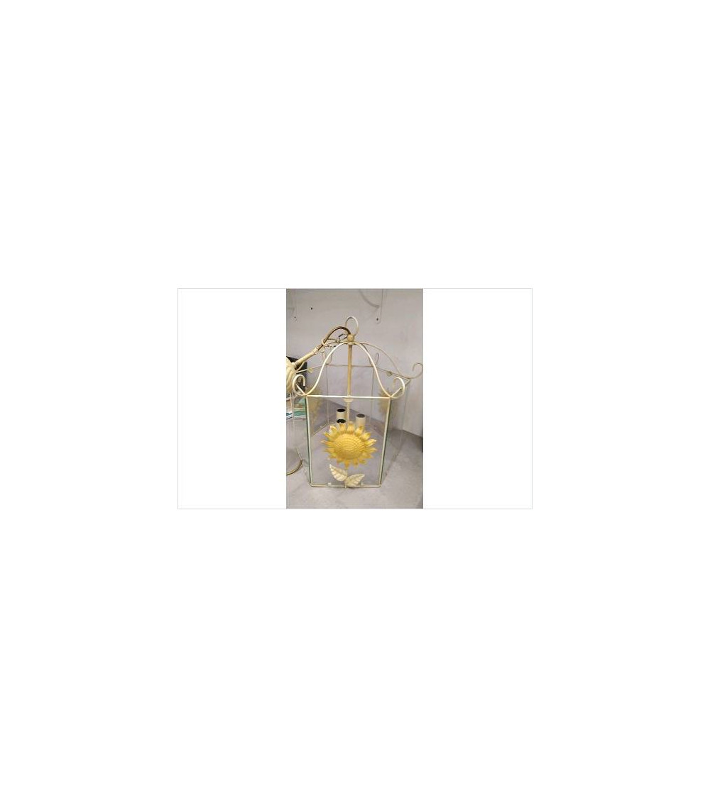 LUSTRE VERRE ET TOURNESOLS 