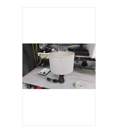 LAMPE DE CHEVET BOIS GRISE 