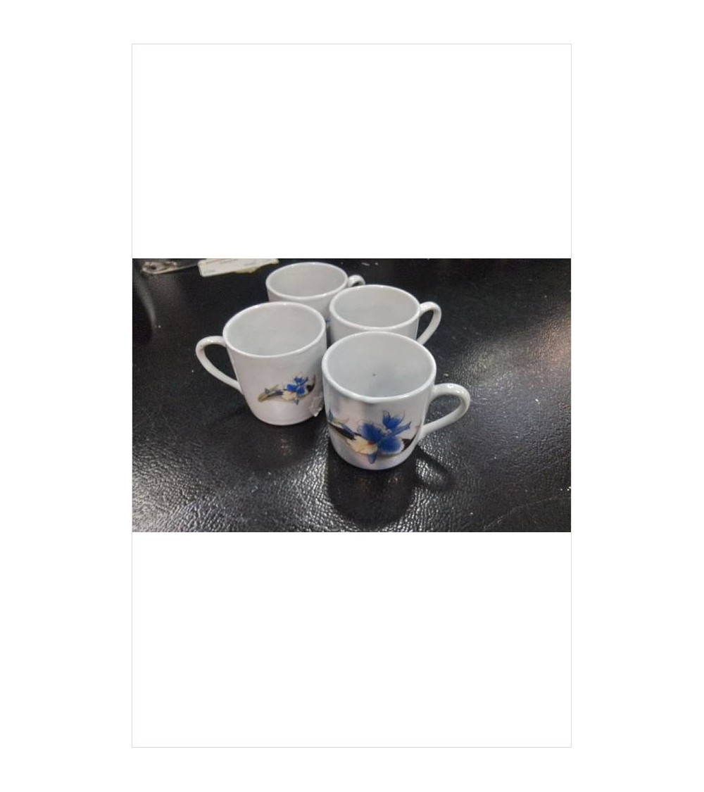 TASSE A CAFE FLEURS BLEUES LE LOT