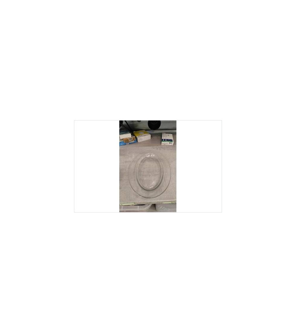 PLAT OVALE VERRE