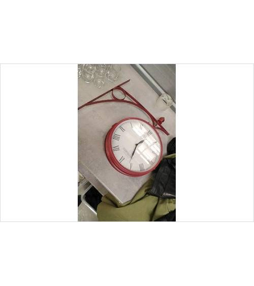 HORLOGE RECTO VERSO ROUGE 