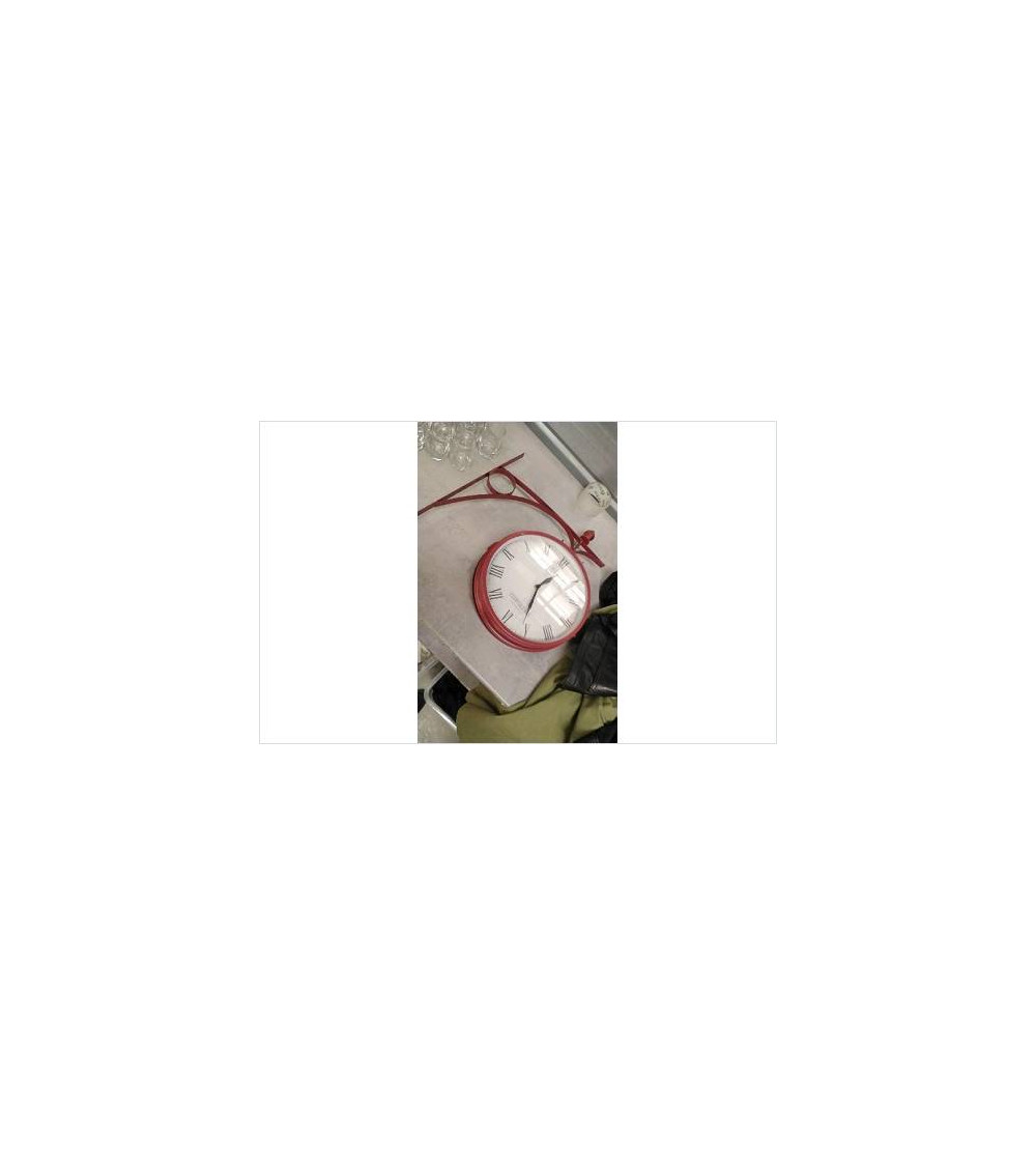 HORLOGE RECTO VERSO ROUGE 