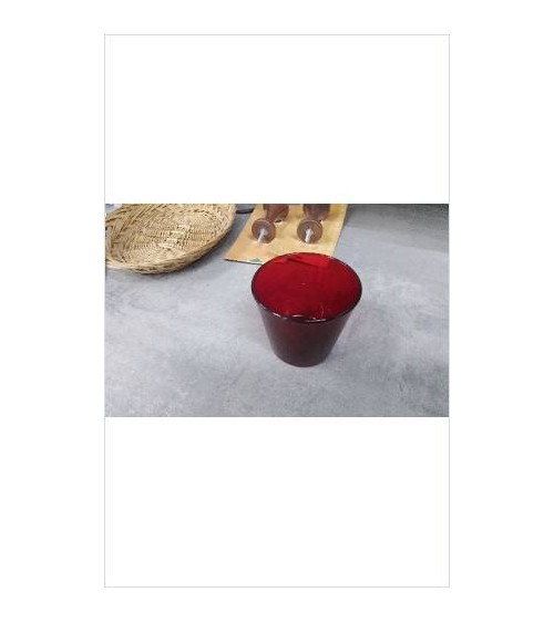 PHOTOPHORE VERRE ROUGE 