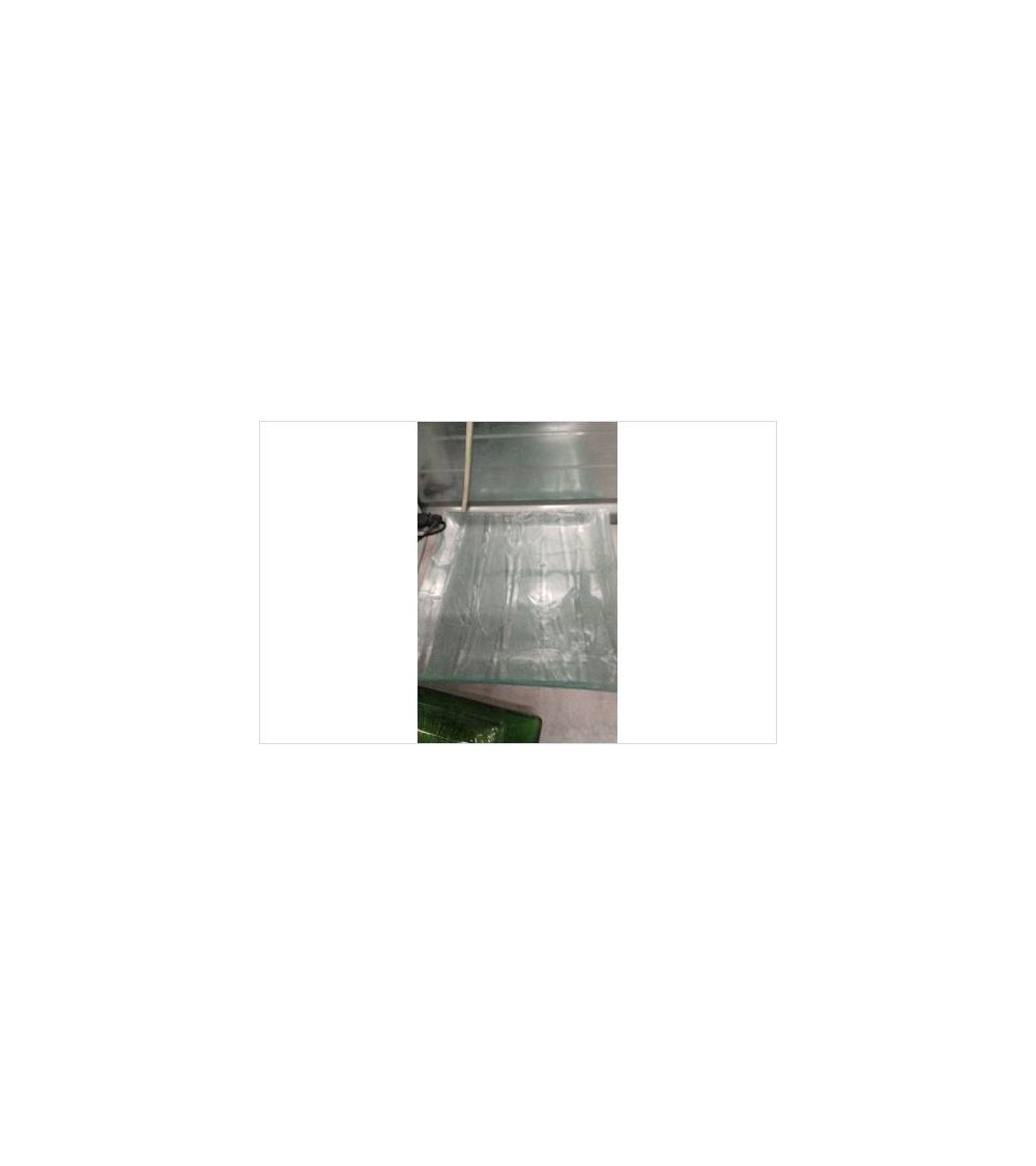 ASSIETTES CARREES VERRE X4 