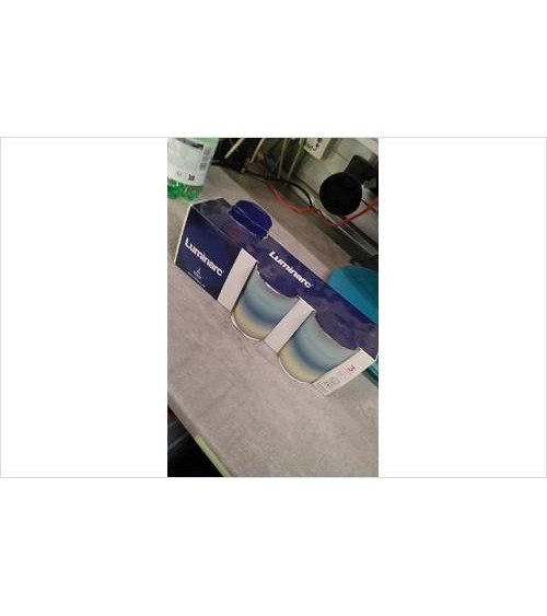 VERRES BLEUS X3 