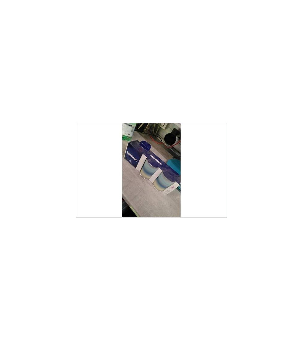 VERRES BLEUS X3 