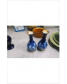 VASE LIMOGES BLEU DORE PM 
