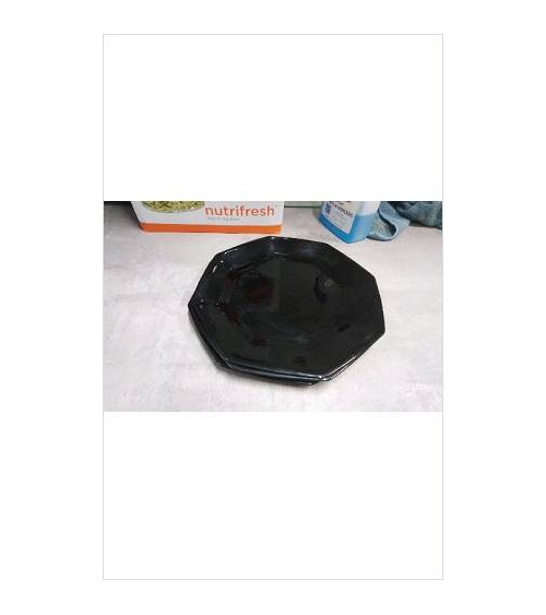ASSIETTES NOIRES X4 