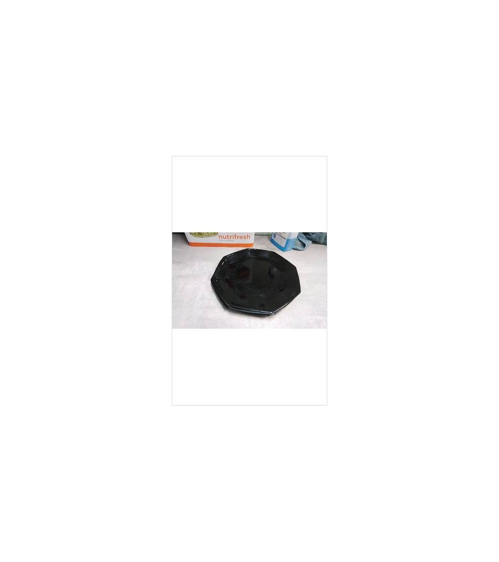 ASSIETTES NOIRES X4 