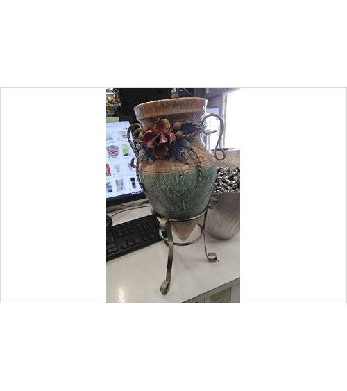 DECO AMPHORE SUR PIED ( H38CM)
