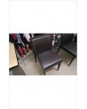 CHAISE BOIS / CUIR EN L’ÉTAT 