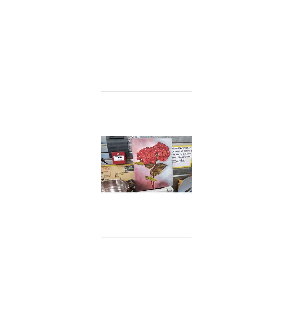 TOILE BOUQUET ROUGE 