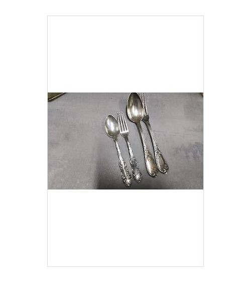 COUVERTS METAL BLANC 