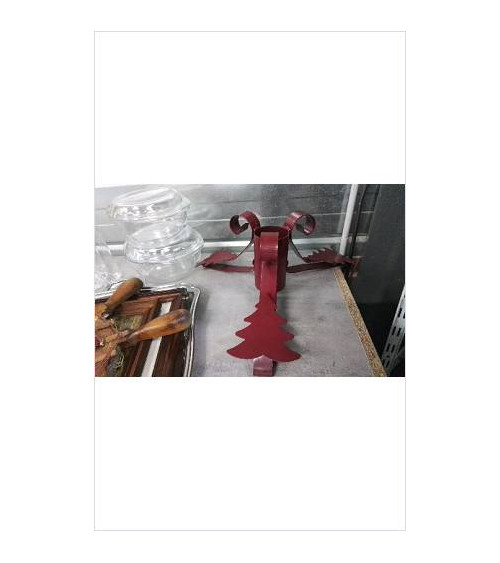 PIED DE SAPIN METAL ROUGE