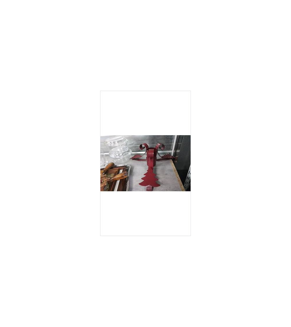 PIED DE SAPIN METAL ROUGE