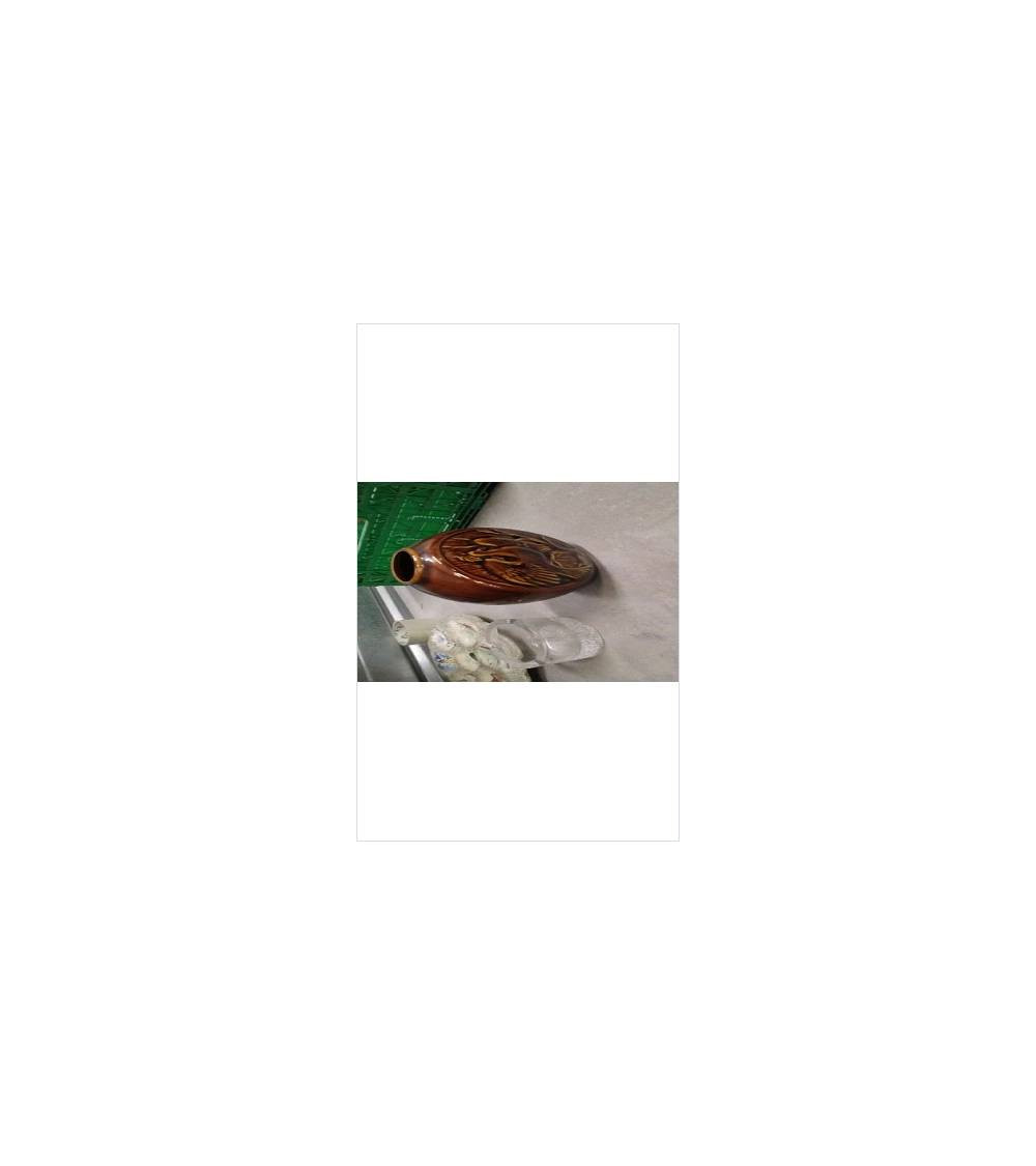VASE MARRON VINTAGE ( EN L’ETAT)