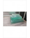 ASSIETTES VERRE CARREES 