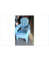 FAUTEUIL DE JARDIN PLASTIQUE BLEU 