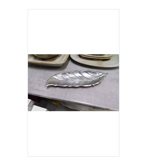 VIDE POCHE FEUILLE EN ETAIN