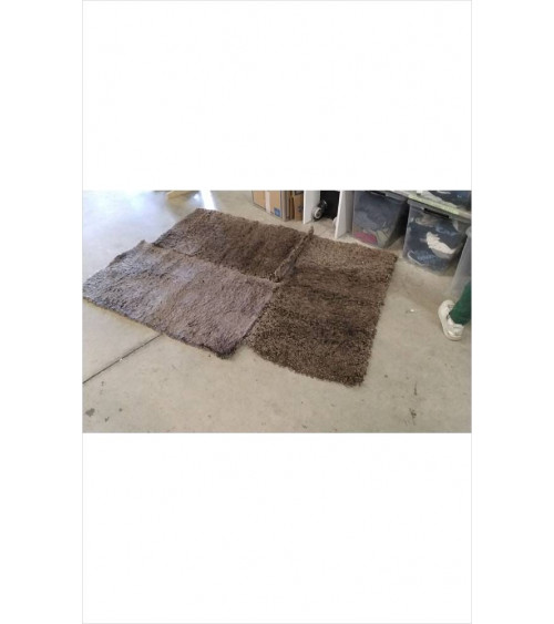 TAPIS SHAGGY  MARRON 117X60CM