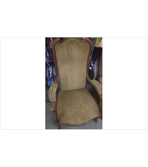 FAUTEUIL BOIS VELOURS ( EN...
