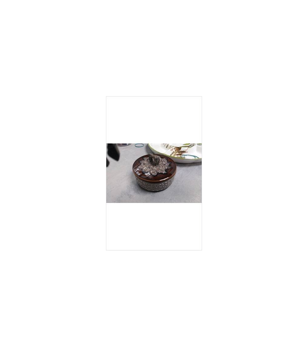 BOITE MARRON RONDE 