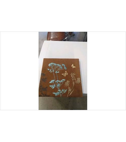 TOILE VELOURS MARRON 