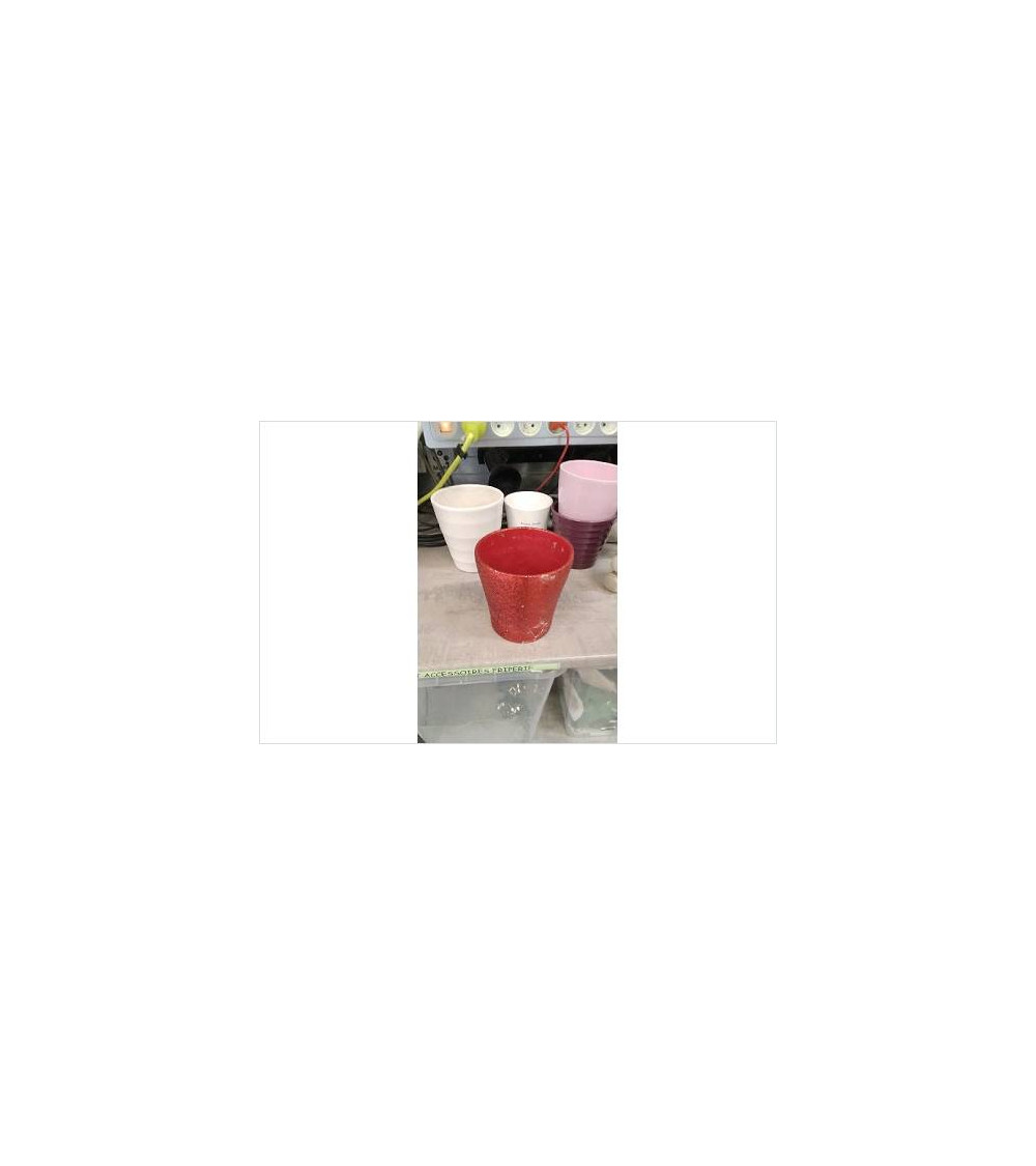 POT ROUGE PAILLETÉ 