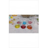 VERRES PIED COULEUR X6 