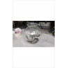 VASE VERRE ET ETAIN 