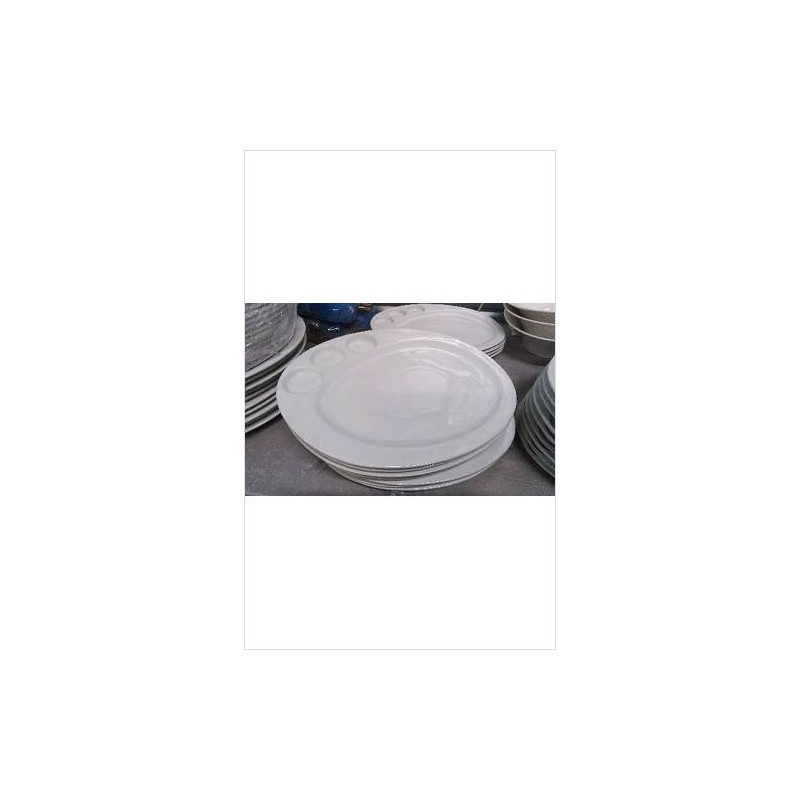 ASSIETTES BLANCHES PALETTE X4 