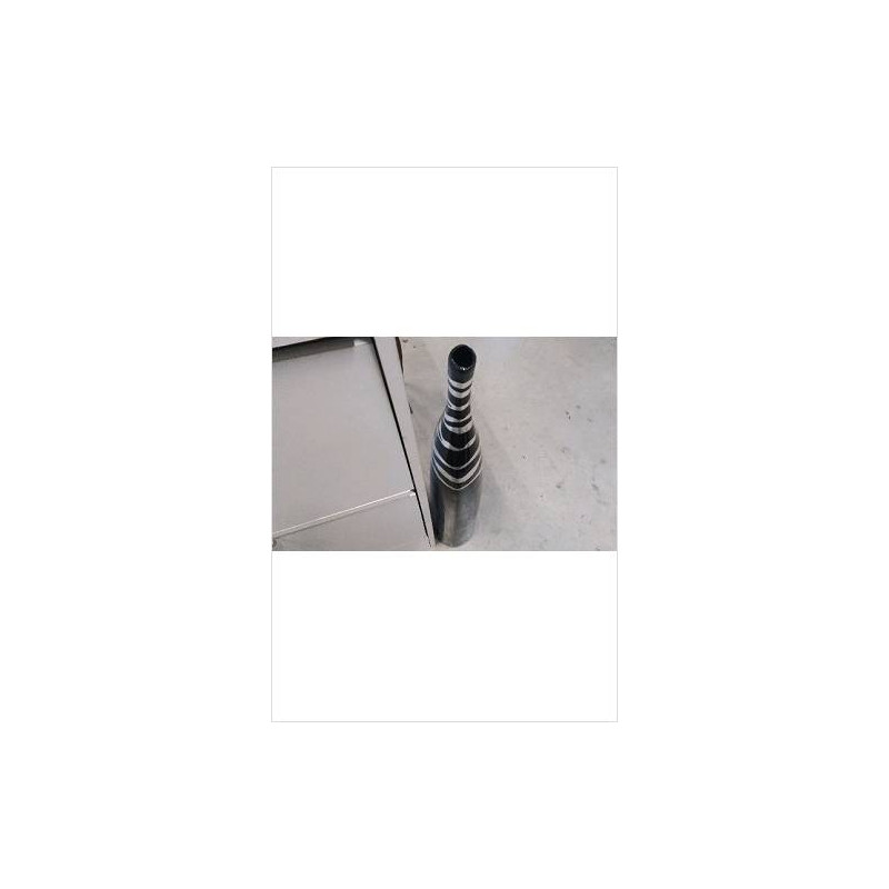 DECO VASE LAQUE H74CM - NOIR ( EN L’ETAT)