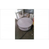 TABLE BASSE RONDE SUR ROULETTES 