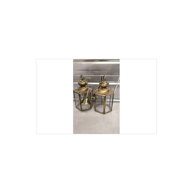 LUSTRE LAITON VERRE BISEAUTE 