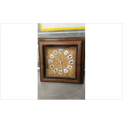 PENDULE CARREE BOIS ET LIEGE 