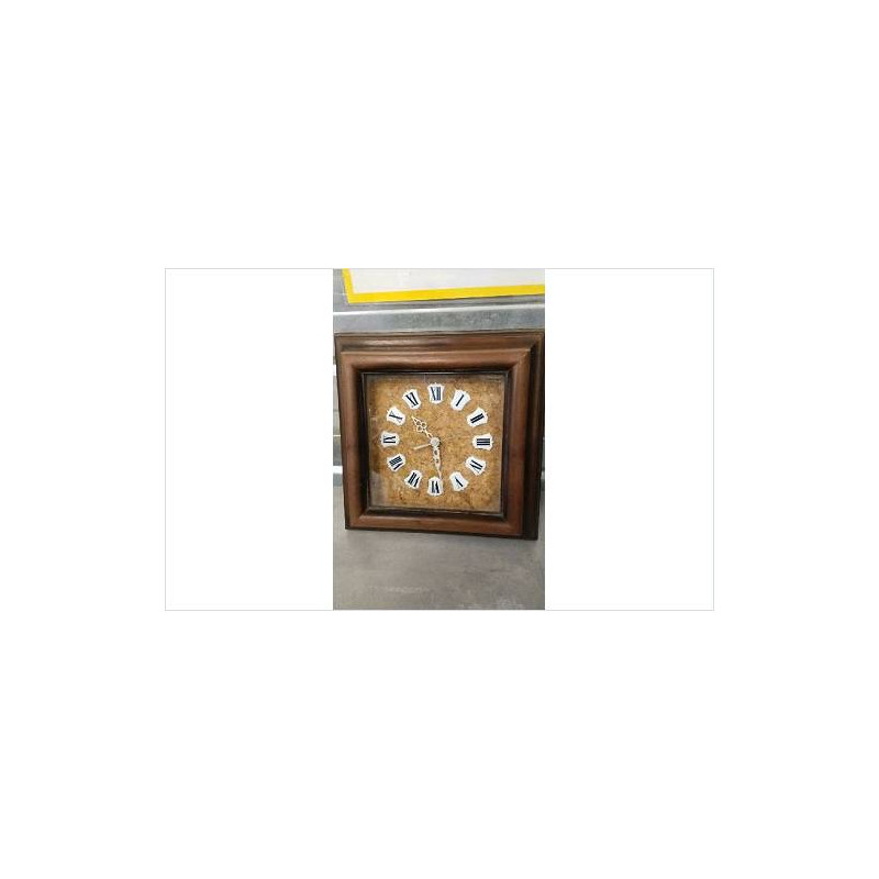 PENDULE CARREE BOIS ET LIEGE 