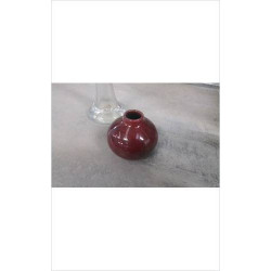 VASE BOULE ROUGE PM 