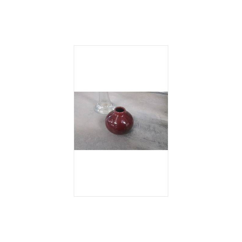 VASE BOULE ROUGE PM 