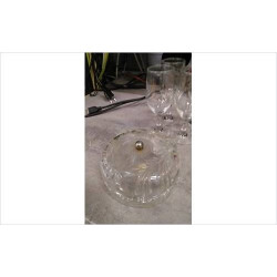 BONBONNIERE VERRE ANCIENNE 