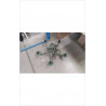 LUSTRE FER VERT 5 BRANCHES